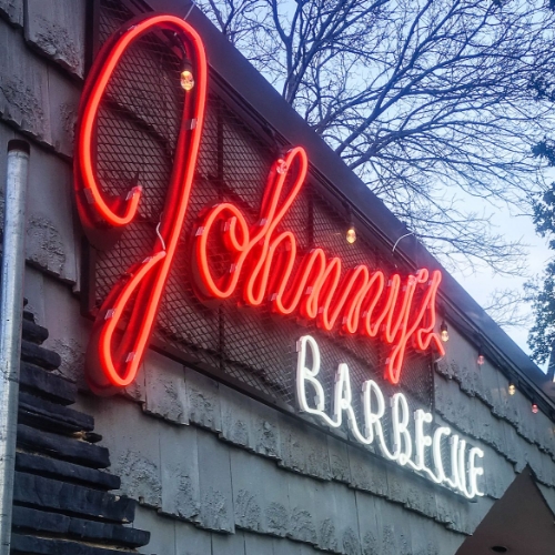Johnny's Barbecue Sign