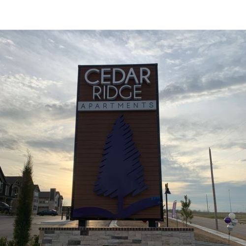 Cedar Ridge Monument Sign