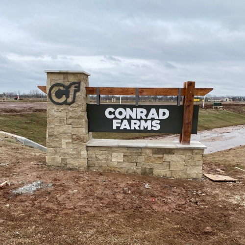 Conrad Farms Monument Sign