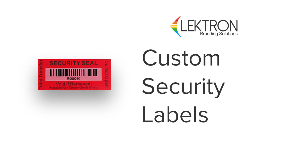 Custom Security Labels/Stickers, TamperProof Labels