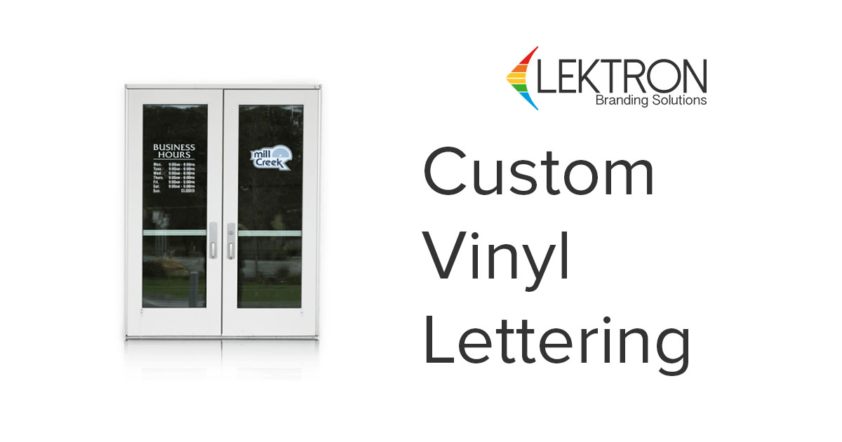 Custom Vinyl Lettering 